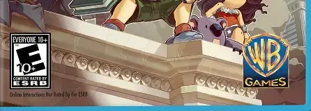 Scribblenauts Unmasked: A DC Comics Adventure, the ESRB box on its front