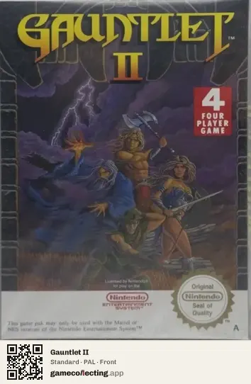 Gauntlet II Nintendo Entertainment System, PAL box front