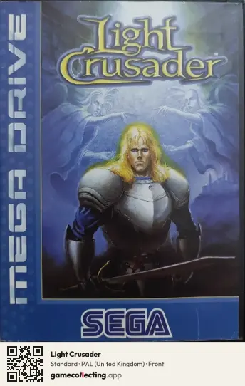 Light Crusader Sega Mega Drive / Genesis, United Kingdom box front