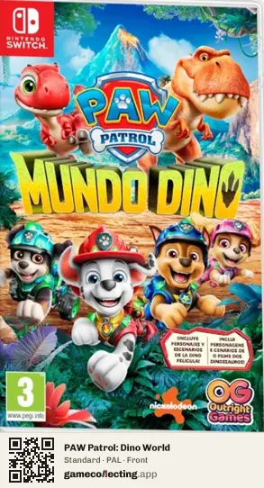 PAW Patrol: Dino World Nintendo Switch, PAL box front