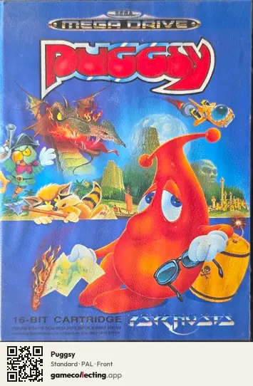 Puggsy Sega Mega Drive / Genesis, PAL box front
