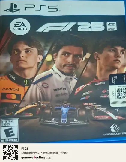 F1 25 PlayStation 5, North America box front