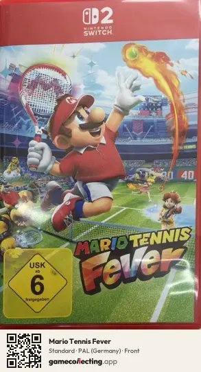 Mario Tennis Fever Nintendo Switch 2, Germany box front