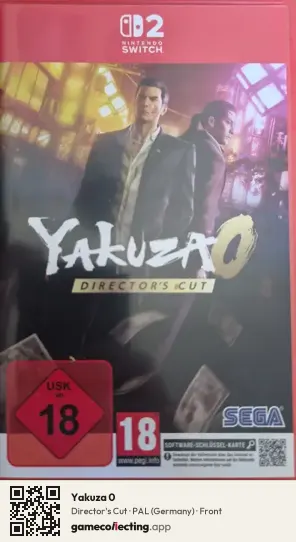 Yakuza 0 Nintendo Switch 2, Germany box front