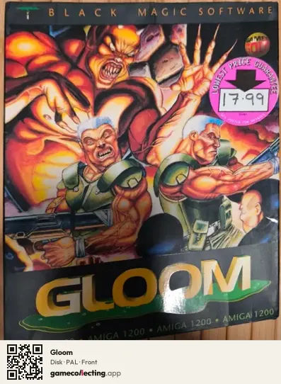 Gloom Commodore Amiga, PAL box front