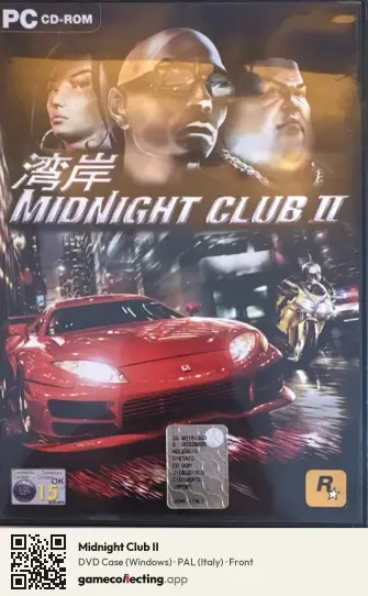Midnight Club II Computer, Italy box front