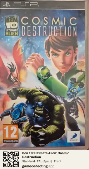Ben 10: Ultimate Alien: Cosmic Destruction PlayStation Portable, Spain box front