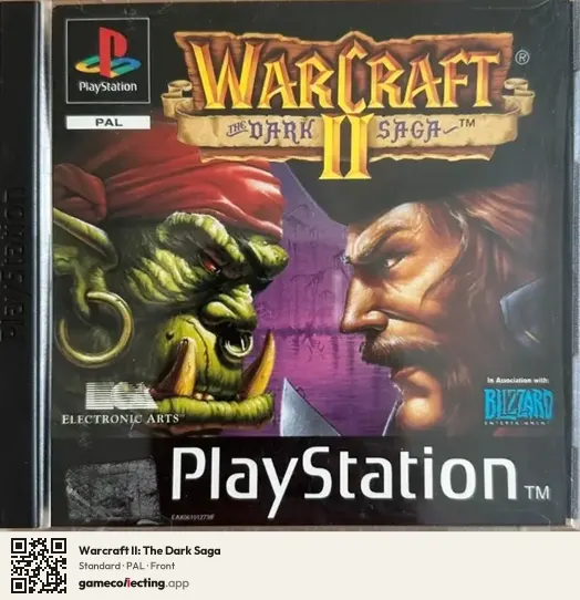 Warcraft II: The Dark Saga PlayStation, PAL box front