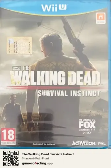 The Walking Dead: Survival Instinct Nintendo Wii U, PAL box front