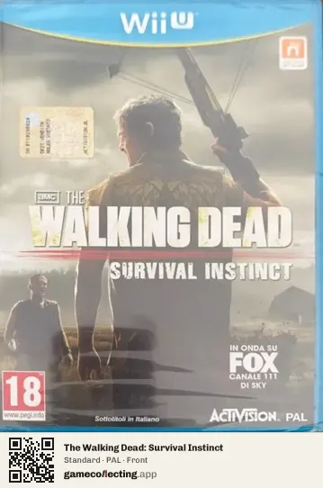 The Walking Dead: Survival Instinct Nintendo Wii U, PAL box front