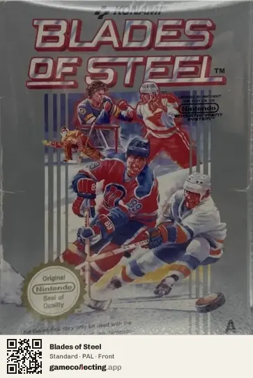 Blades of Steel Nintendo Entertainment System, PAL box front
