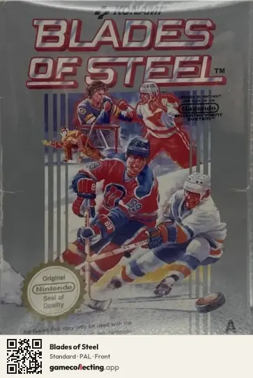 Blades of Steel Nintendo Entertainment System, PAL box front