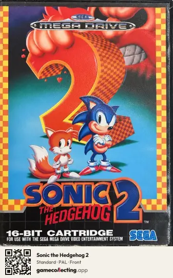 Sonic the Hedgehog 2 Sega Mega Drive / Genesis, PAL box front