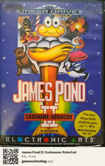 James Pond II: Codename: RoboCod Sega Mega Drive / Genesis, PAL box front