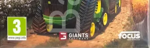 Farming Simulator 19, the PEGI square on its front