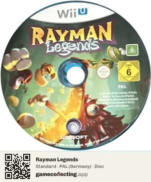 Rayman Legends Nintendo Wii U, PAL disc