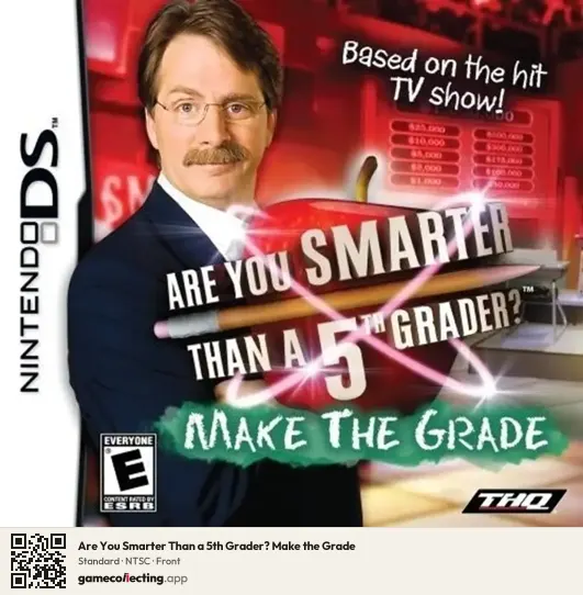 Are You Smarter Than a 5th Grader? Make the Grade Nintendo DS, NTSC box front