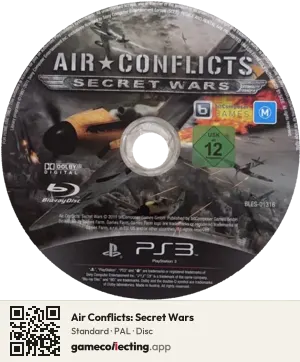 Air Conflicts: Secret Wars PlayStation 3, PAL disc