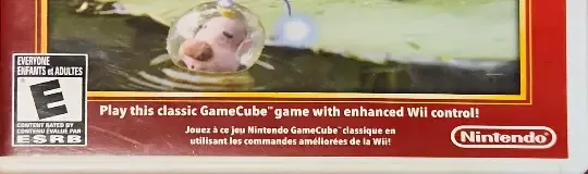 New Play Control! Pikmin 2, the ESRB box on its front