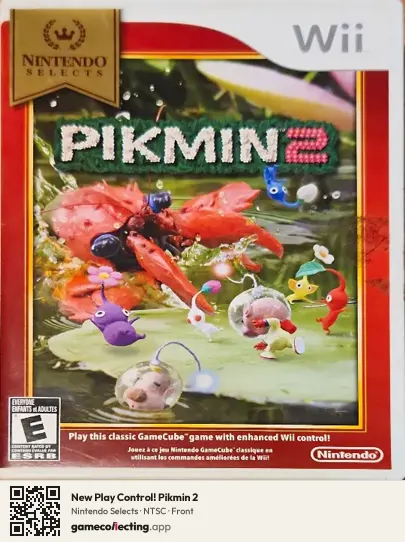 New Play Control! Pikmin 2 Nintendo Wii, NTSC box front