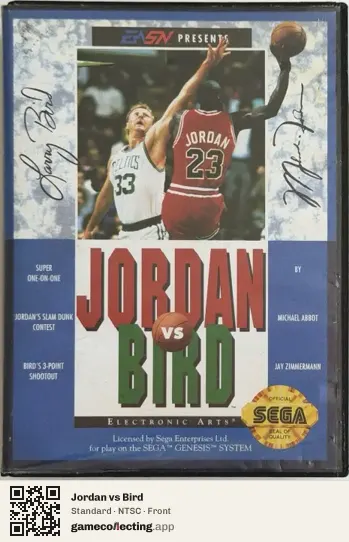 Jordan vs Bird Sega Mega Drive / Genesis, NTSC box front