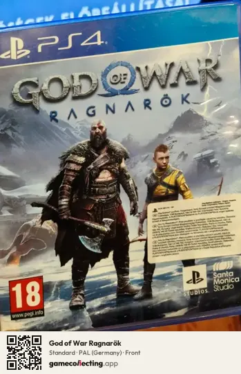 God of War Ragnarök PlayStation 4, Germany box front