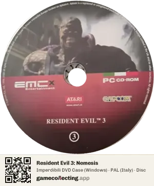 Resident Evil 3: Nemesis Computer, PAL disc