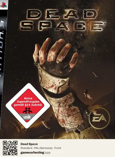 Dead Space PlayStation 3, Germany box front