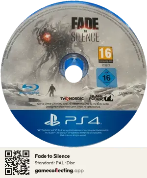 Fade to Silence PlayStation 4, PAL disc