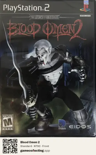 Blood Omen 2 PlayStation 2, NTSC box front