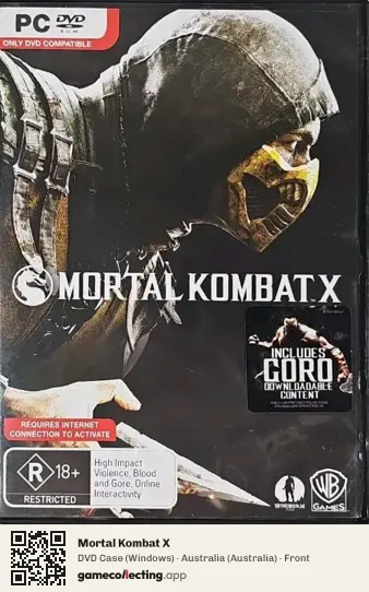 Mortal Kombat X Computer, Australia box front