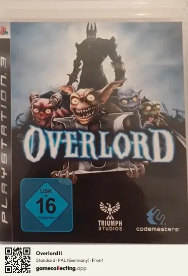 Overlord II PlayStation 3, Germany box front