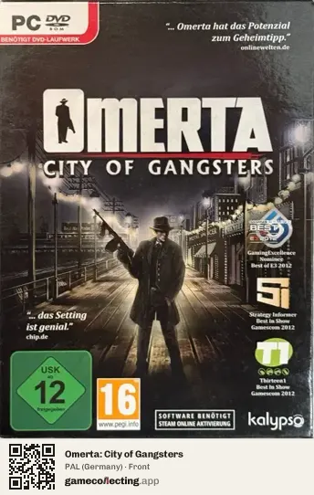 Omerta: City of Gangsters Computer, Germany box front
