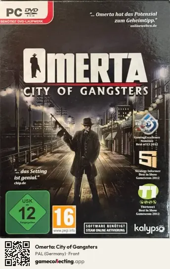 Omerta: City of Gangsters Computer, Germany box front