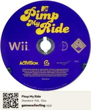 Pimp My Ride Nintendo Wii, PAL disc