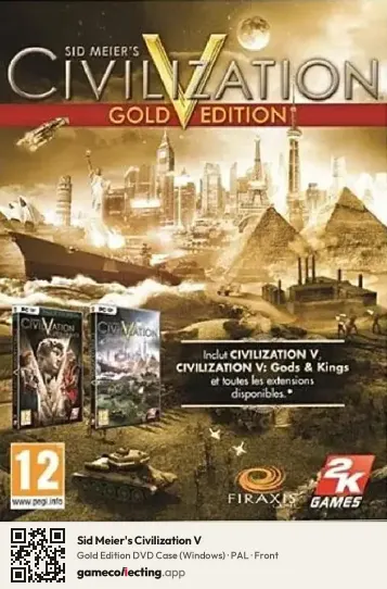 Sid Meier's Civilization V Computer, PAL box front