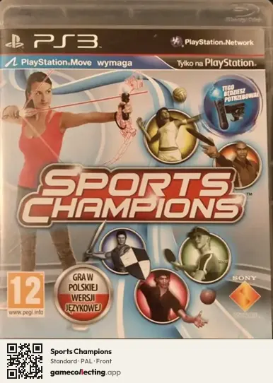 Sports Champions PlayStation 3, PAL box front