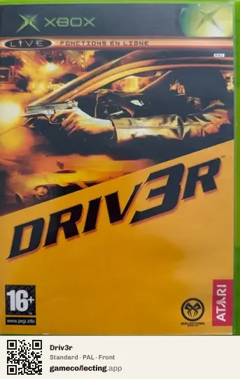 Driv3r Xbox, PAL box front