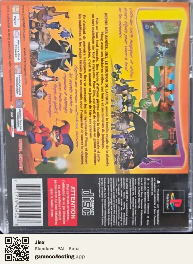 Jinx PlayStation, PAL box back
