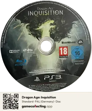 Dragon Age: Inquisition PlayStation 3, PAL disc