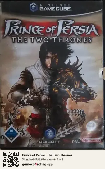 Prince of Persia: The Two Thrones Nintendo GameCube, Germany box front