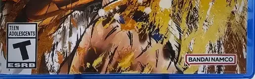 Dragon Ball FighterZ, the ESRB box on its front