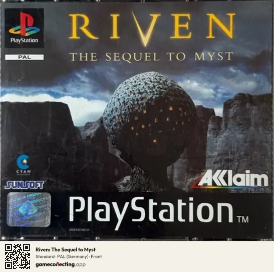 Riven: The Sequel to Myst PlayStation, Germany box front