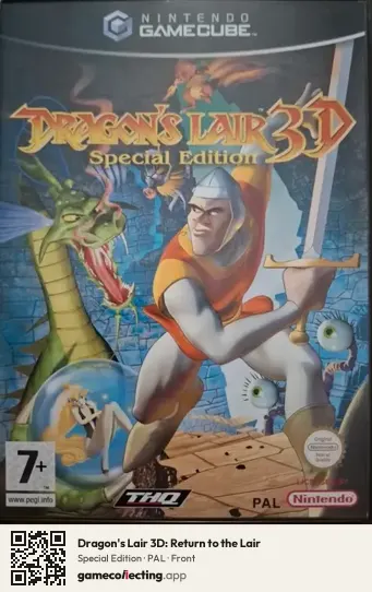 Dragon's Lair 3D: Return to the Lair Nintendo GameCube, PAL box front