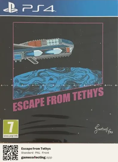 Escape from Tethys PlayStation 4, PAL box front