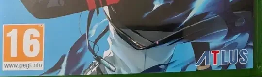 Persona 3 Reload, the PEGI square on its front