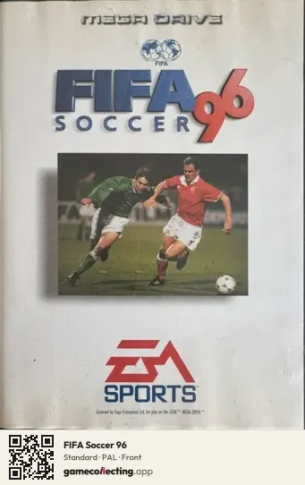 FIFA Soccer 96 Sega Mega Drive / Genesis, PAL box front