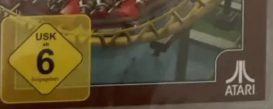 RollerCoaster Tycoon 3, the USK square on its front