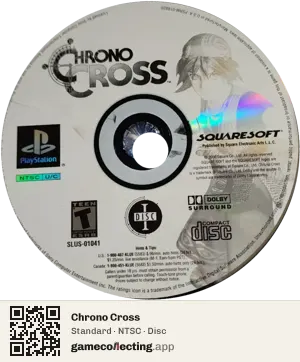 Chrono Cross PlayStation, NTSC disc