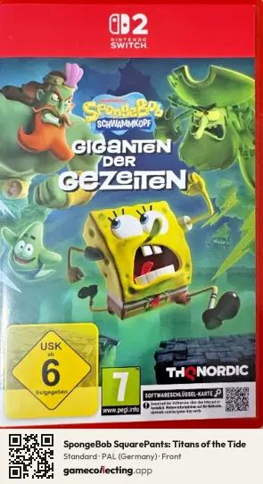 SpongeBob SquarePants: Titans of the Tide Nintendo Switch 2, Germany box front